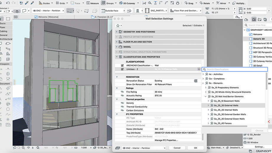 Archicadi projektiandmed