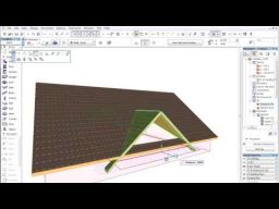 ArchiCAD 15 - Komplekssed katused - Risti asetsevate viiludega katus