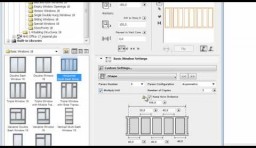 ArchiCAD 18 uued omadused: Uued mitmeosalised aknad (Multi-Sash Windows)