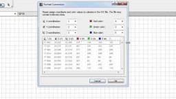ARCHICAD 19 uued omadused - Punktipilved - Punktipilvede failide XYZ ja RGB v&auml;&auml;rtuste vastavuste seadistramine