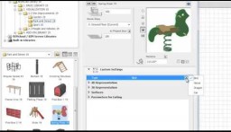 ARCHICAD 19 uued omadused - Uued m&auml;nguv&auml;ljakute (Playground) korduselemendid