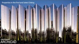 ARCHICAD 20 - Omadused - Find and Select - dialoogis