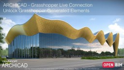 ARCHICAD 23 - ARCHICAD-Grasshopper Live &uuml;hendus lukusta lahti Grasshopper-loodud elemendid