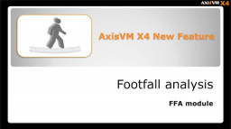 FFA moodul - Sammudest tekitatud vibratsioonide (FOOTFALL) anal&uuml;&uuml;s