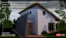 Operatsioonid tahkete kehadega (Solid Element Operations) - ArchiCAD 20 Koolituse Seeriad Osa 3 – 34-52
