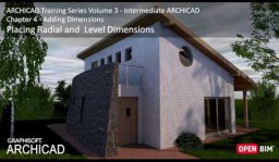 Raadiuse m&otilde;&otilde;tude paigaldamine ja Plaanilahenduse k&otilde;rgusm&auml;rgid  - ArchiCAD 20 Koolituse Seeriad Osa 3 – 28-52