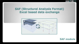 SAF (Structural Analysis File) moodul - Exceli p&otilde;hine kahesuunaline andmete &uuml;hendus