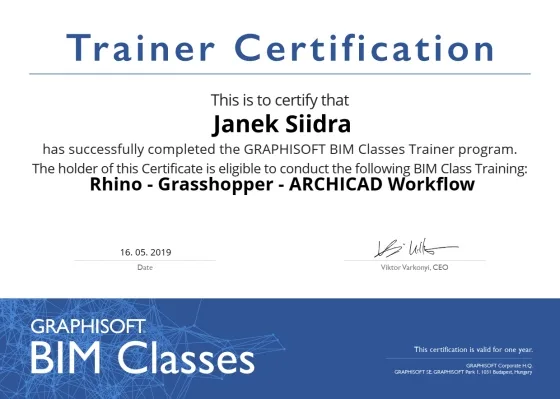 Rhino - Grasshopper - Archicad Workflow